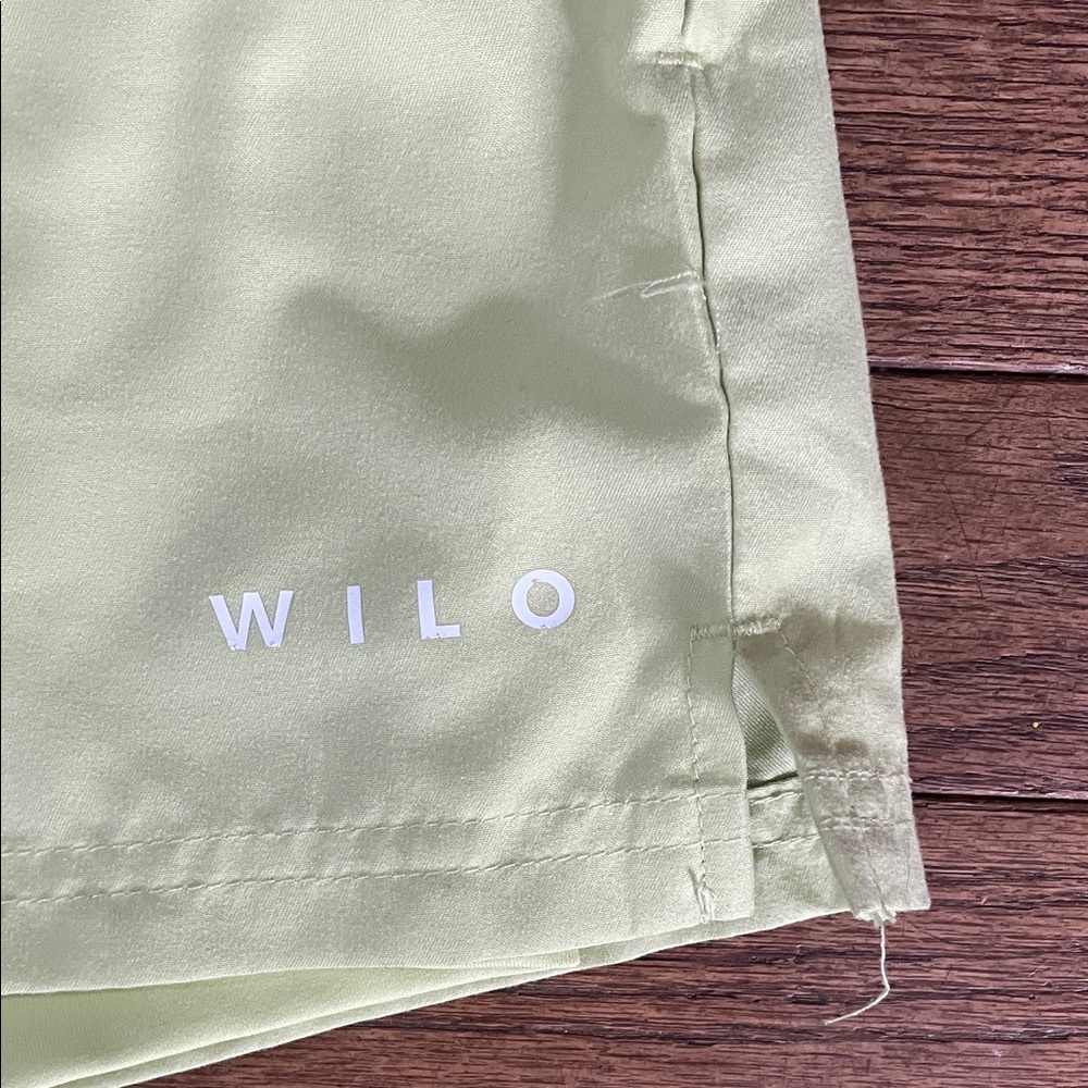 Wilo Women's Athletic Neon Green Shorts - Picture 2 of 8